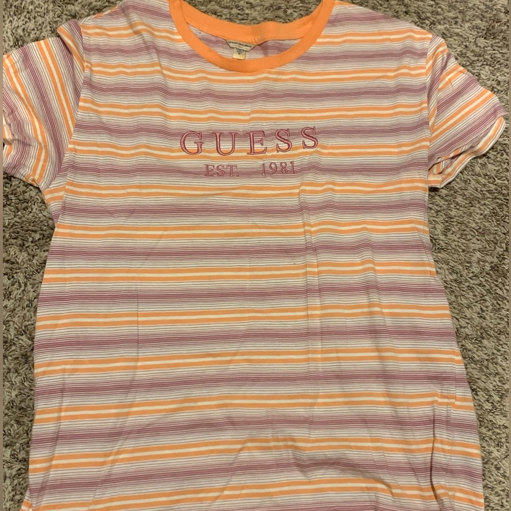 striped guess shirt